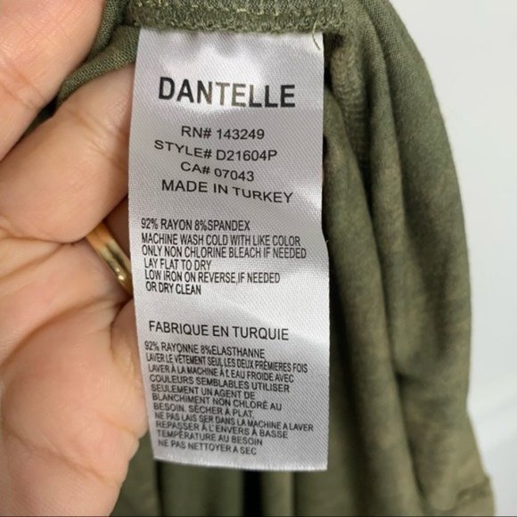 Dantelle Rusted Green Tee Dress Size 1X - Picture 6 of 6